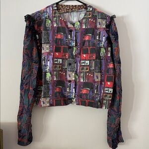 Unbranded Unique Eclectic Grandpa Handmade Guitar Blazer Women’s Size 4 S Small